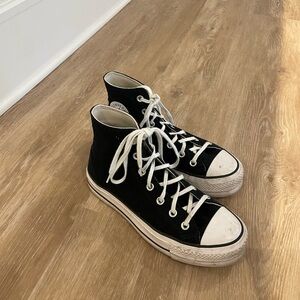 Women’s Converse Black and White High Top Sneakers